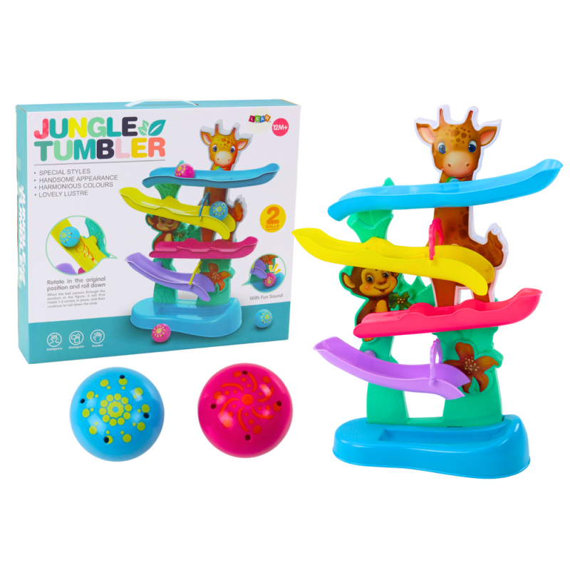 Ball Slide Giraffe Monkey Sounds Colorful